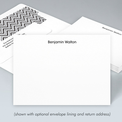 Walton Flat Correspondence Cards - Raised Ink